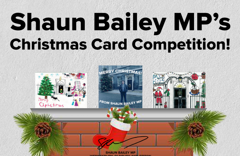 Shaun Bailey MP Christmas Card Competition Graphic