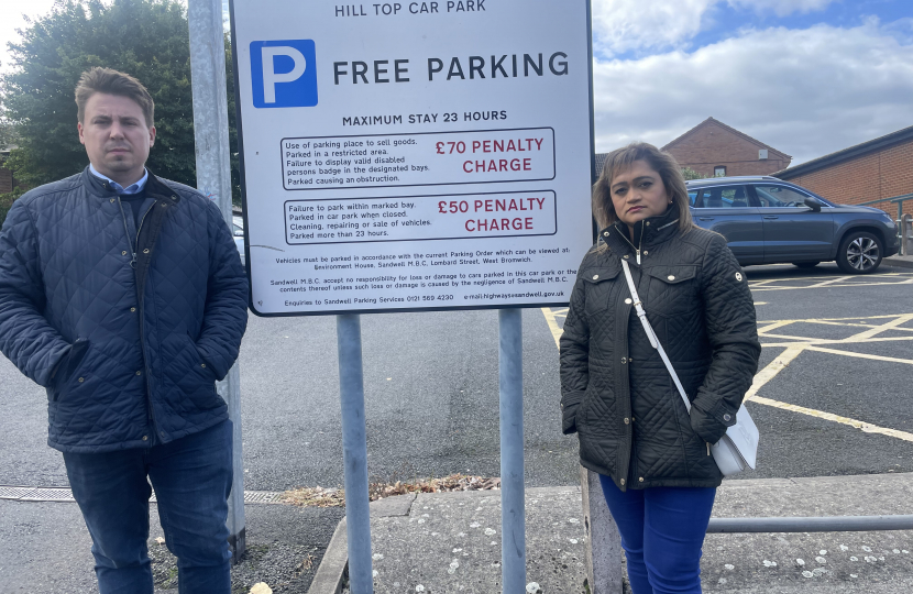 Shaun Bailey MP at the car park