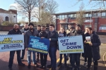 Shaun Bailey outside Tipton Police Station