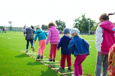 Children playing sports