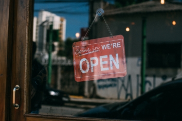 Shop open sign