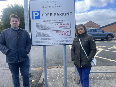 Shaun Bailey MP at the car park