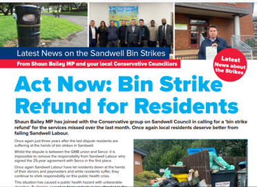 Sandwell Bin Strikes Letter